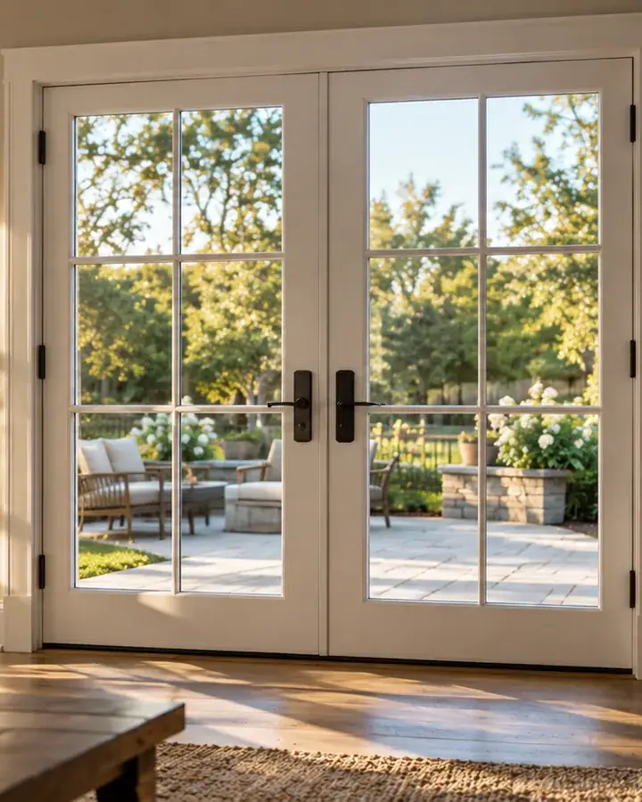A storefront with new glass and an aluminum door